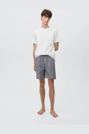 MANGO Striped cotton short pyjamas