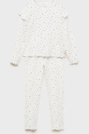 MANGO Long star-print pyjamas
