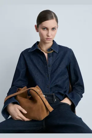 MANGO Suede mini shopper bag