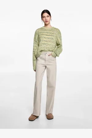 MANGO Straight-fit jeans with studs
