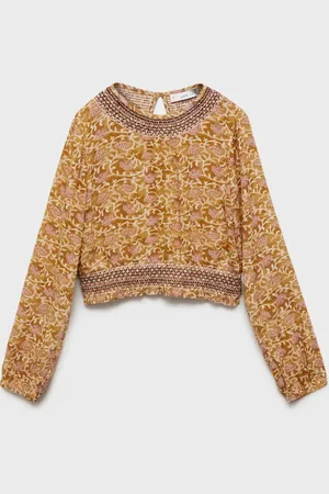 MANGO Flowy printed blouse