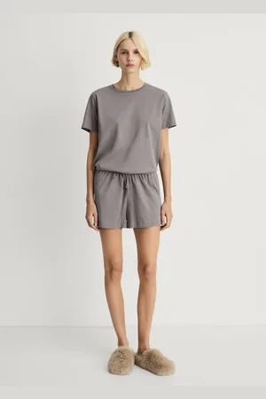 MANGO Two-piece short cotton pyjama set
