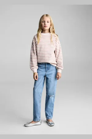 MANGO Striped cotton-blend sweatshirt