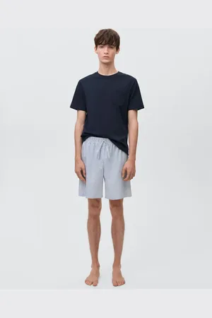MANGO Striped cotton short pyjamas