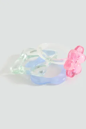 MANGO Pack of 3 combined rings