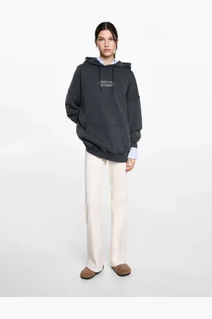 MANGO Oversized message sweatshirt
