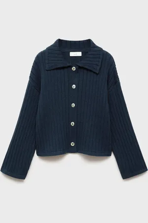 MANGO Polo-neck cardigan