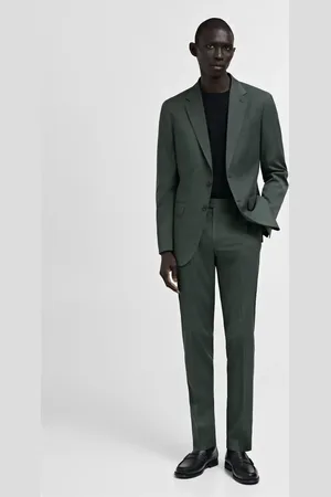 MANGO Milan Prince of Wales check suit trousers