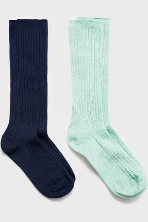 MANGO 2 pack ribbed socks