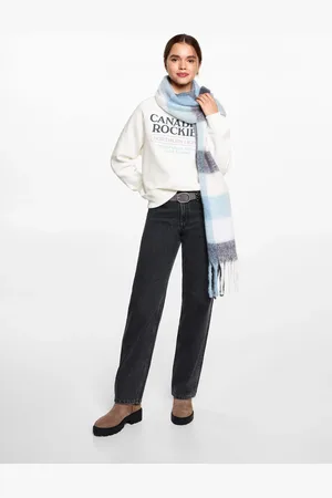 MANGO Printed message sweatshirt