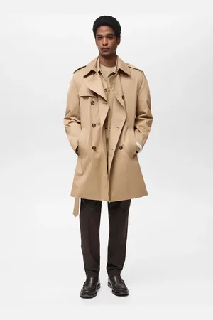MANGO Water-repellent belted trench coat