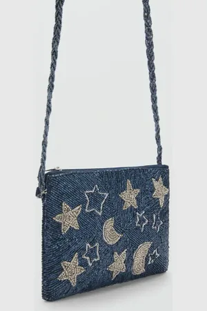 MANGO Beaded bag