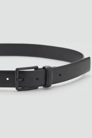 MANGO Nappa leather belt