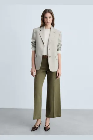 MANGO Wideleg jeans with pockets