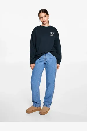 MANGO Printed cotton sweatshirt