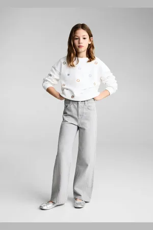 MANGO Sweatshirt with floral appliqué
