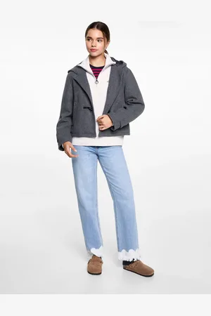 MANGO Message zip hood sweatshirt