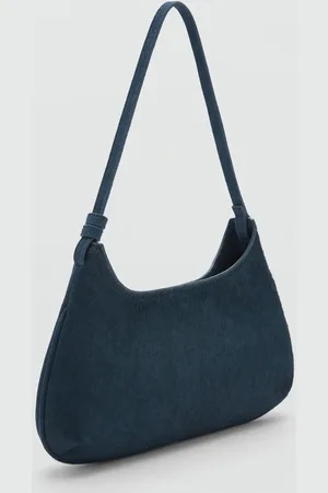 MANGO Cow leather shoulder bag