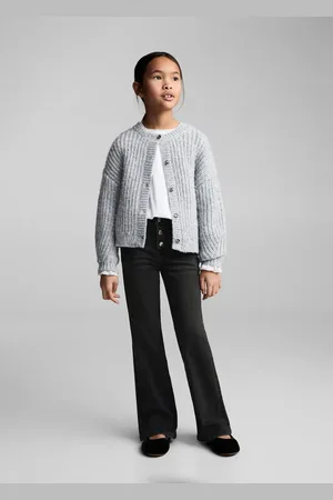 MANGO Buttons flare jeans