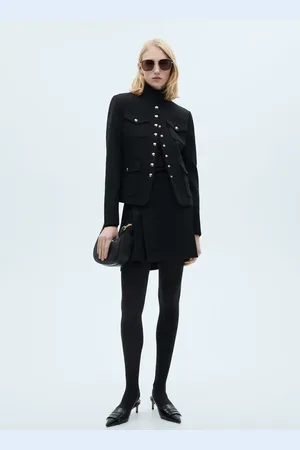 MANGO Pleated mini-skirt