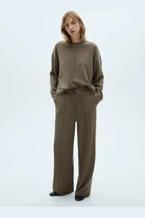 MANGO Crew-neck sweatshirt with stitching detail