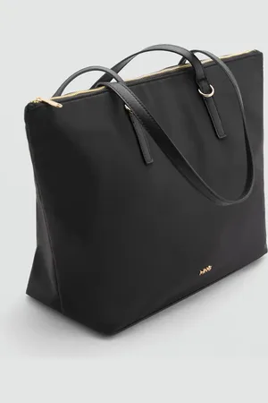 MANGO Nylon shopper bag