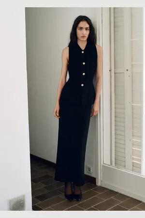 MANGO Fine knit midi skirt
