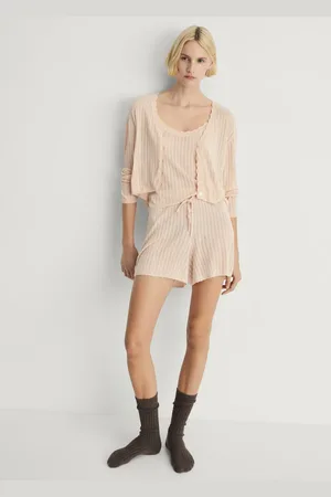 MANGO Pyjama top with pointelle detail