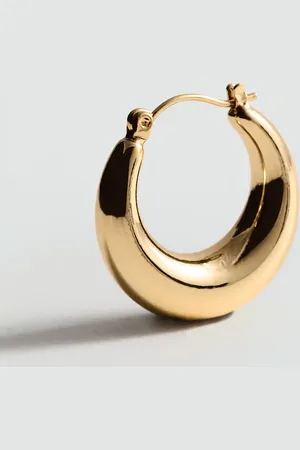 MANGO Volume hoop earrings