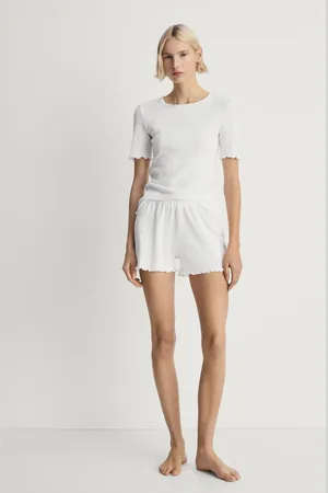 MANGO Unstitched cotton pyjama top