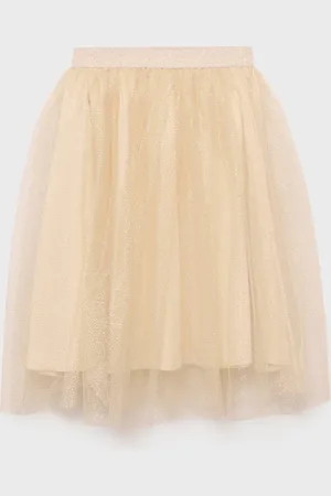MANGO Glitter tulle skirt