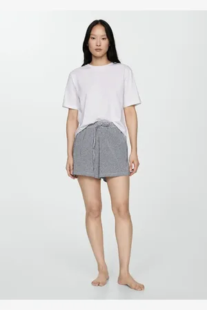 MANGO Gingham-check two-piece pyjamas