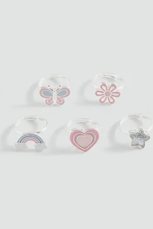 MANGO Pack of 5 combined rings