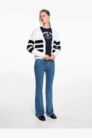 MANGO Frayed low-rise skinny jeans