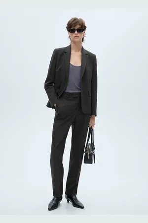 MANGO Pinstripe suit jacket