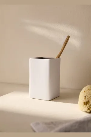 MANGO Two-tone earthenware bath tumbler