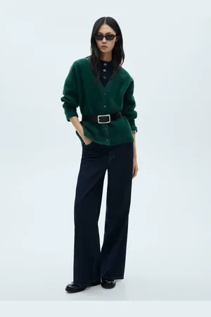 MANGO Fur-effect knitted cardigan