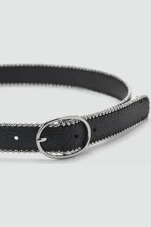 MANGO Skinny metal belt