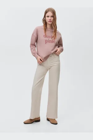 MANGO Cotton-blend printed sweatshirt