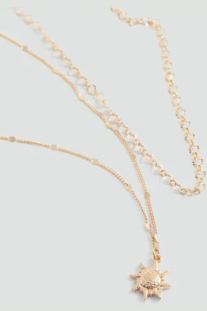MANGO Double chain necklace