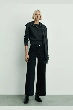 MANGO Catherin culotte high-rise jeans