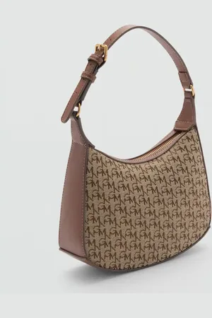 MANGO Shoulder bag with printed logo