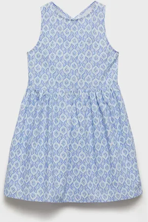 MANGO Printed ruffle dress