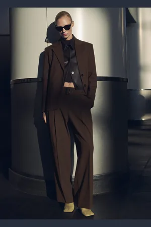 MANGO Belt suit trousers