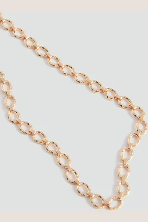MANGO Interwoven chain necklace
