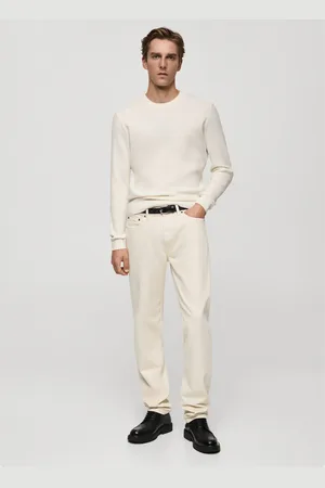 MANGO Fine rib-knit cotton sweater