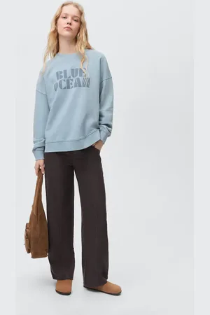 MANGO Printed cotton sweatshirt