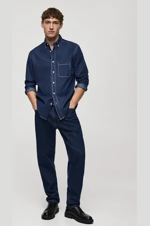 MANGO 100% cotton denim shirt