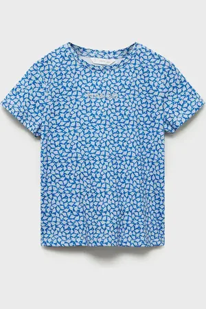 MANGO Printed logo T-shirt