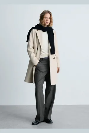 MANGO Double-breasted wool coat